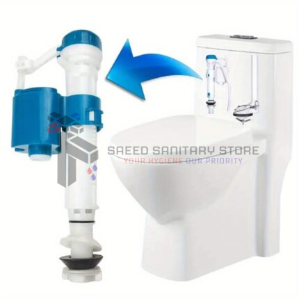 Water Tank Connected Dual Flush Button Fill Toilet Cistern Inlet Drain Valve Replacement Kits for Toilet Tanks Syphon