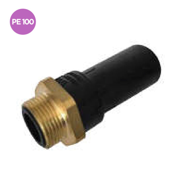 TRANSITION ADAPTOR (SDR 11 PE BRASS MS-58 FEMALE THREAD WATER 16 BAR INJECTED – LONG SPIGOT) - Image 1