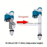 Water Tank Connected Dual Flush Button Fill Toilet Cistern Inlet Drain Valve Replacement Kits for Toilet Tanks Syphon - Image 2