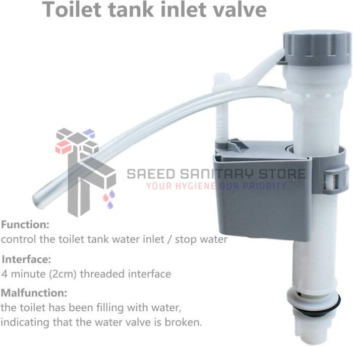 Bathroom Adjustable Toilet Handle Fill Inlet Valve Water Drain Flush Valve Float Button Kits for Most Toilets,Bathroom Accessories,Toilet Replacement - Image 7
