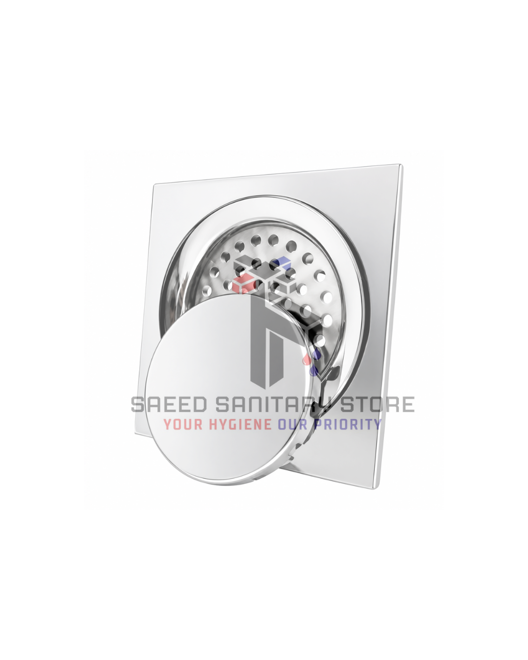 Untitled design Floor Waste 6*6 SS Plain - Image 1