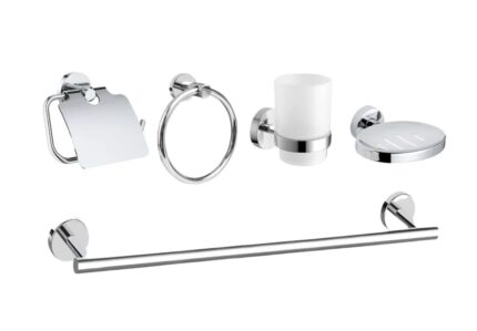Accessories Set 6 pcs Chrome